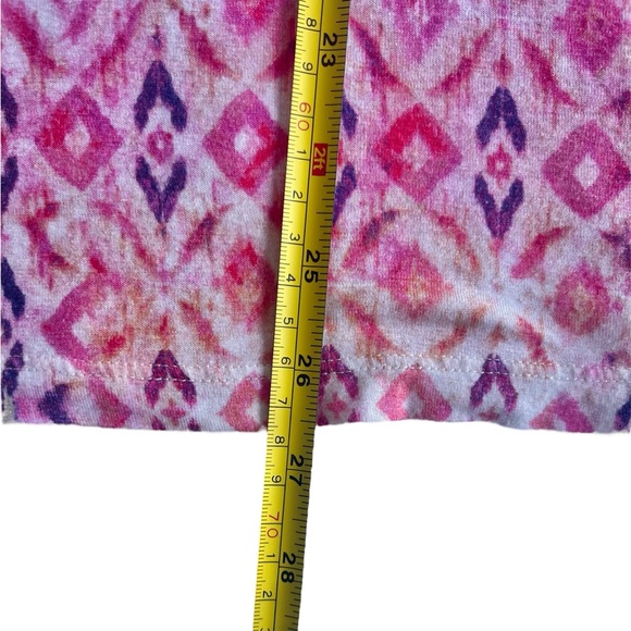 Anthropologie Akemi + Kin Caicos Women’s Top Geometric Print White Pink Size S - Picture 10 of 10